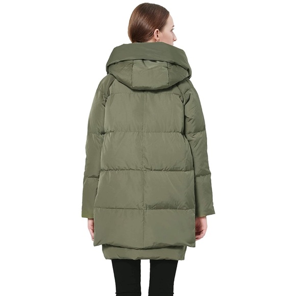 Orolay women’s army green thickened down puffer jacket - Picture 2 of 15
